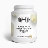 Pure3 100% Whey Protein Isolate – Vanilla Flavor for Lean Muscle