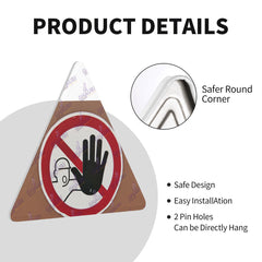 Triangular Steel Cut Out Shape Metal Art Decor