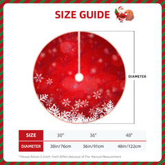 Faux Linen Christmas Tree Skirt