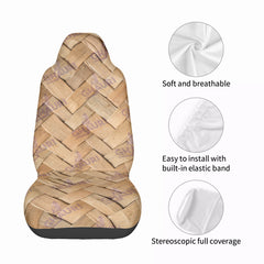 Single Car Seat Cover with Back Side Printed