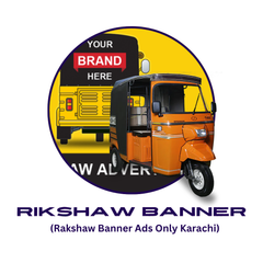 Rickshaw Banner Advertising Service in Karachi – Affordable Ads for Local Reach