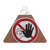 Triangular Steel Cut Out Shape Metal Art Decor