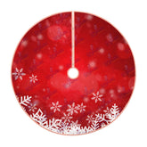 Faux Linen Christmas Tree Skirt