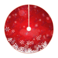 Faux Linen Christmas Tree Skirt