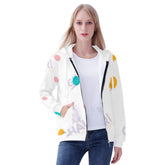 Women's All Over Print Zip Hoodie