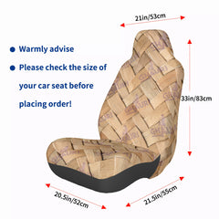 Single Car Seat Cover with Back Side Printed