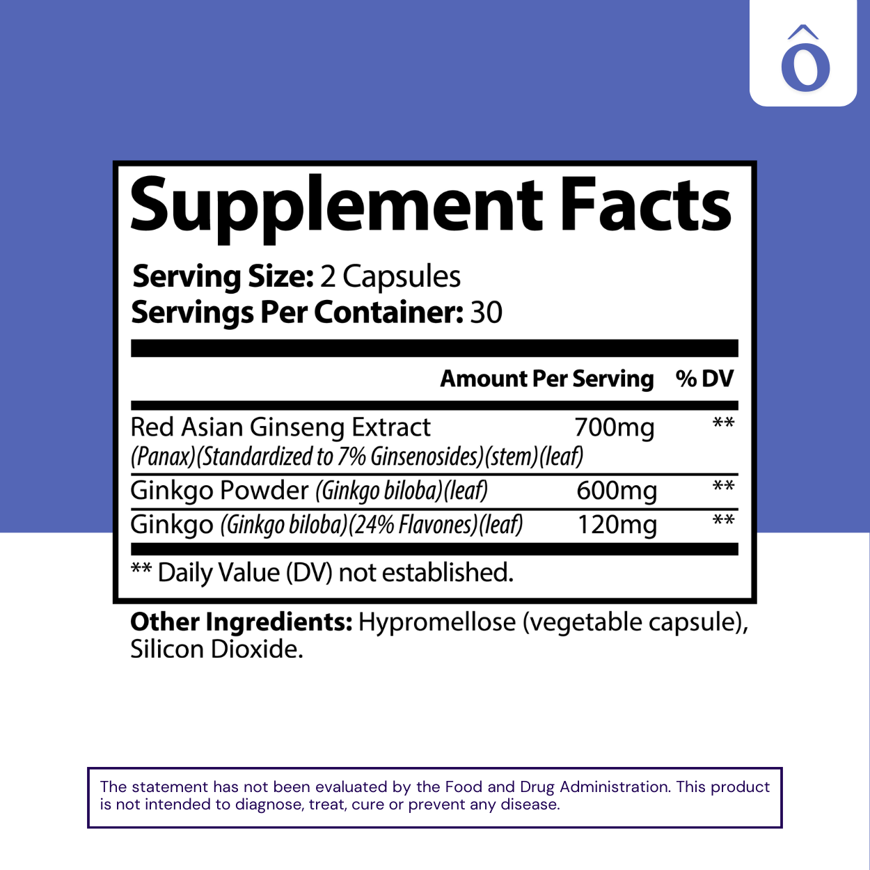 Ginkgo Biloba + Ginseng – Brain Boost & Energy Support